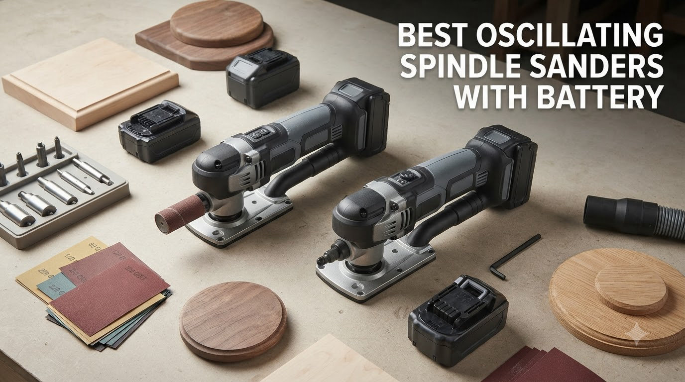 best oscillating spindle sanders with battery