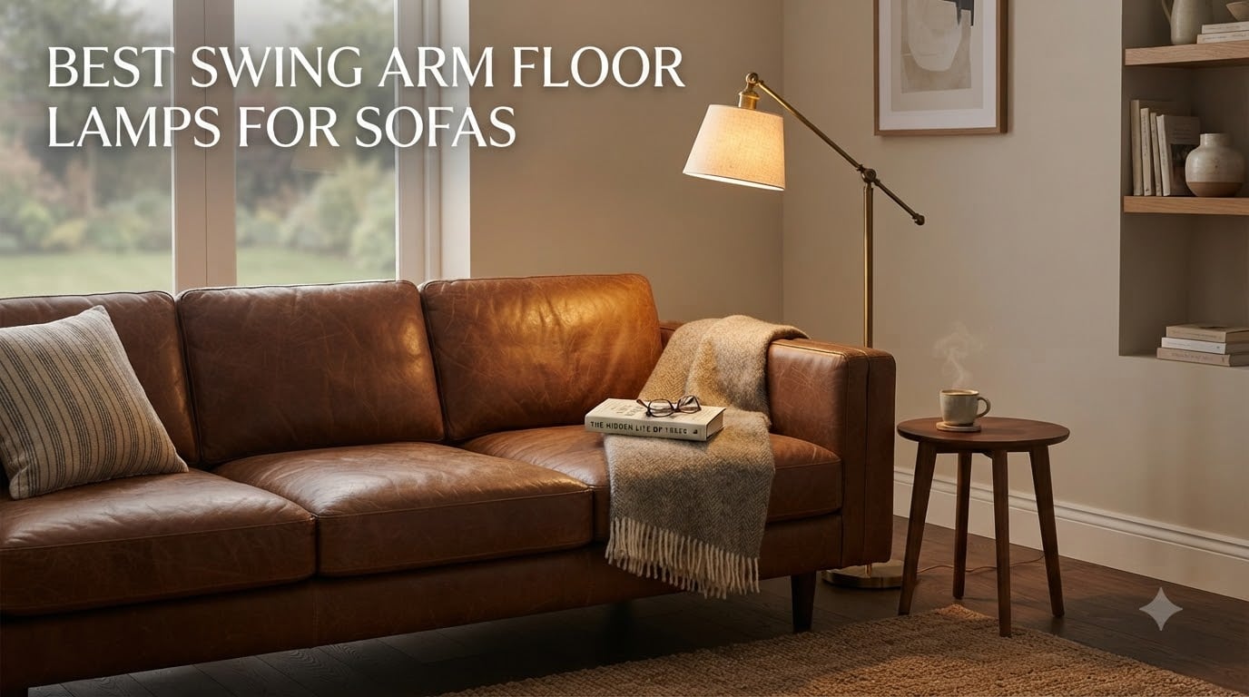 best swing arm floor lamps for sofas