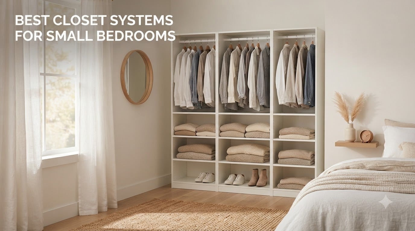 best closet systems for small bedrooms