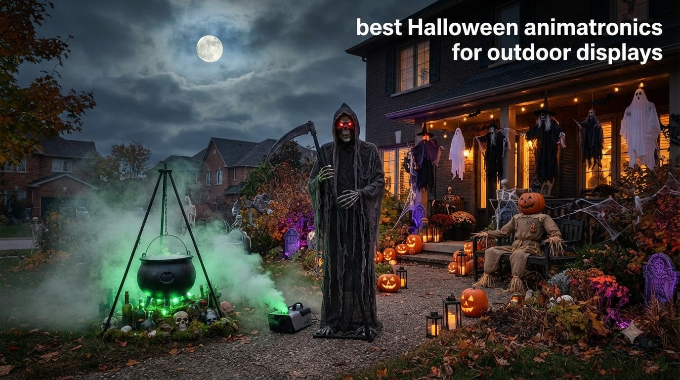 best Halloween animatronics for outdoor displays
