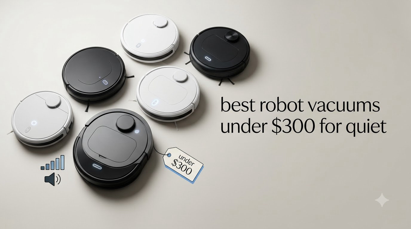 best robot vacuums under $300 for quiet
