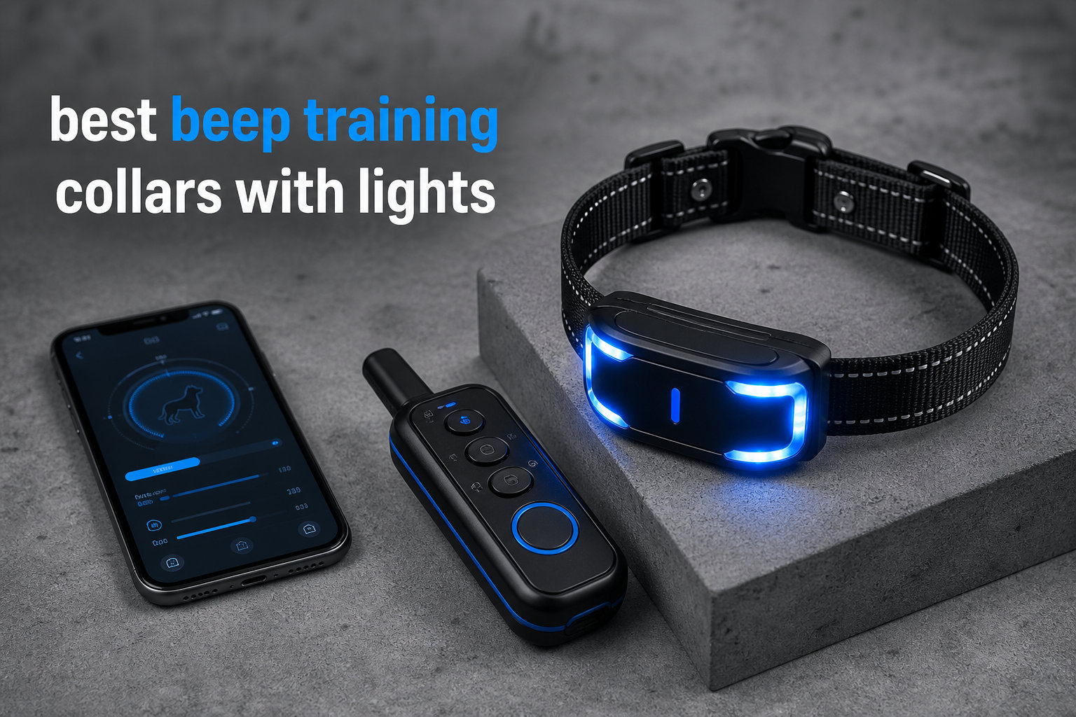 best beep training collars with lights
