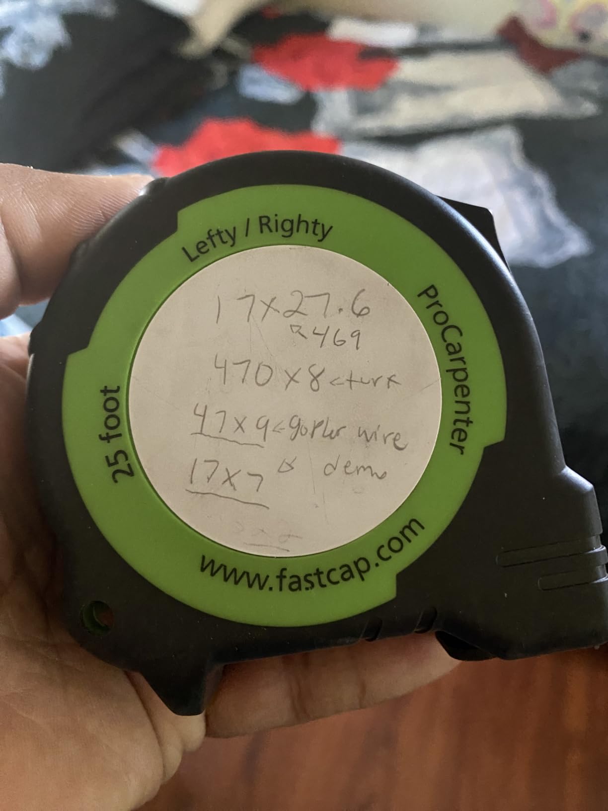 FastCap ProCarpenter Standard Reverse Measuring Tape, 25-Foot customer photo 2