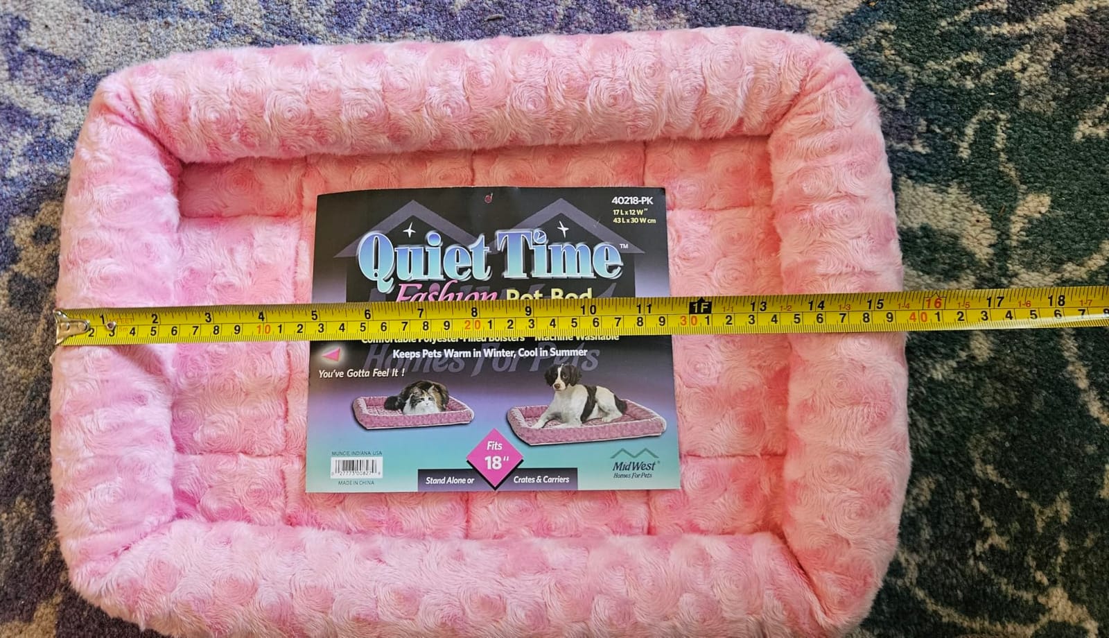 MidWest Homes for Pets QuietTime Dog Bed - White Fleece Bolster, Ultra-Soft and Machine Washable, Fits 42-Inch Crates and Carriers, for Large Breed Dogs customer photo 2