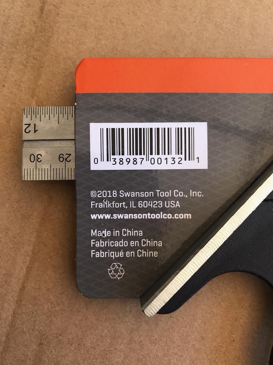 Swanson 12-Inch Combo Square with Stainless Steel Rule, Zinc Body, TC132 customer photo 1