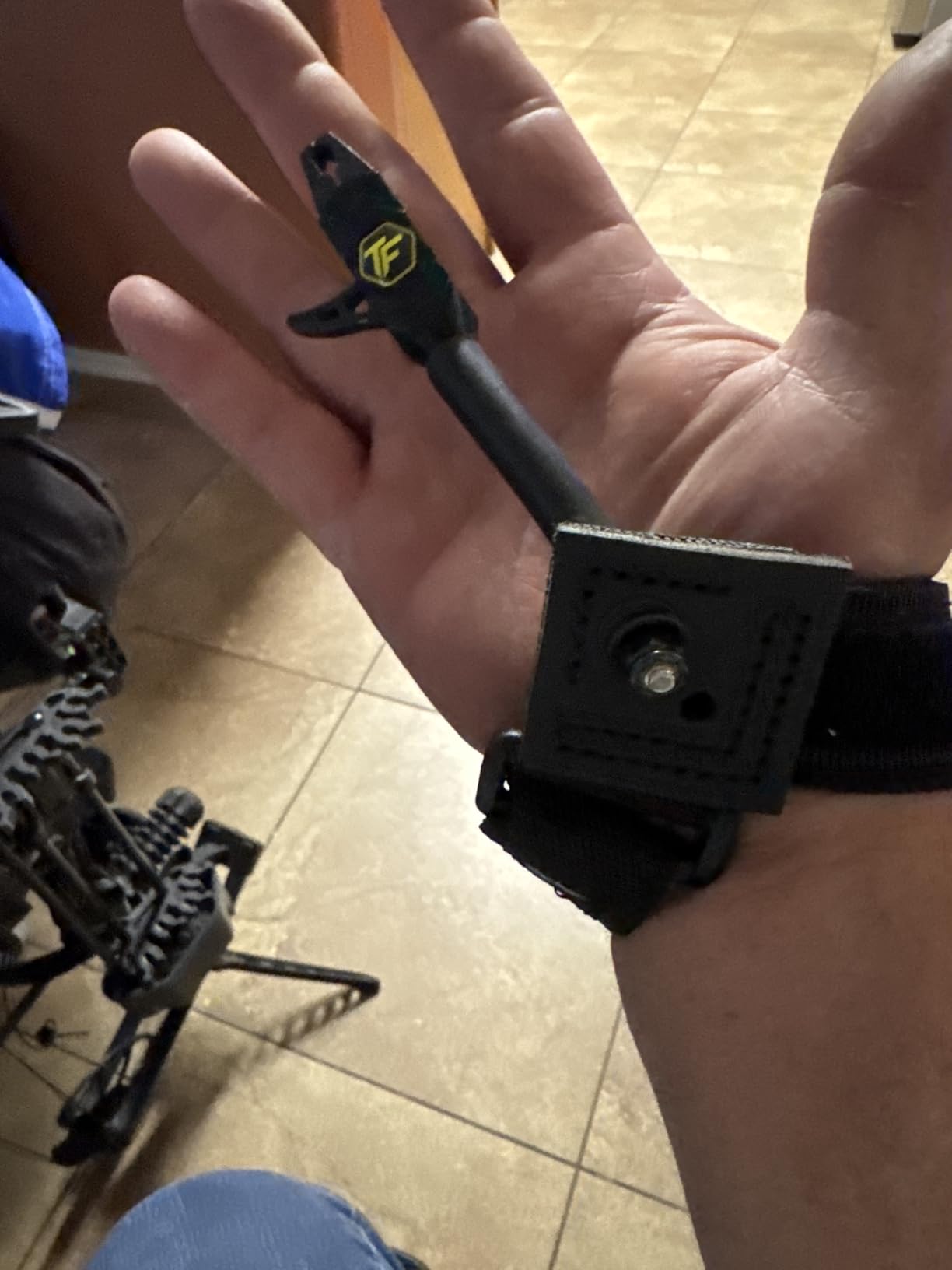 Tru-Fire Patriot Archery Compound Bow Release - Adjustable Black Wrist Strap customer photo 1