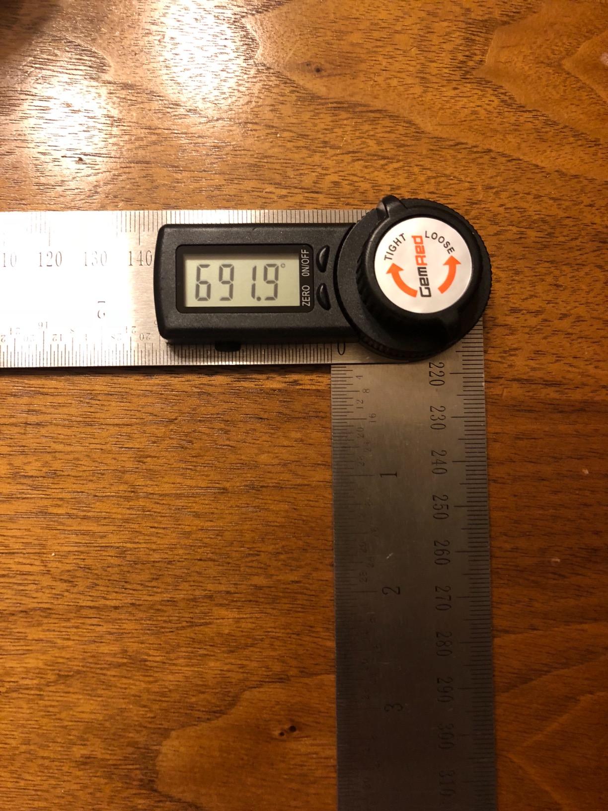 GemRed 82305 Digital Angle Finder Protractor Stainless Steel 7inch 200mm customer photo 1