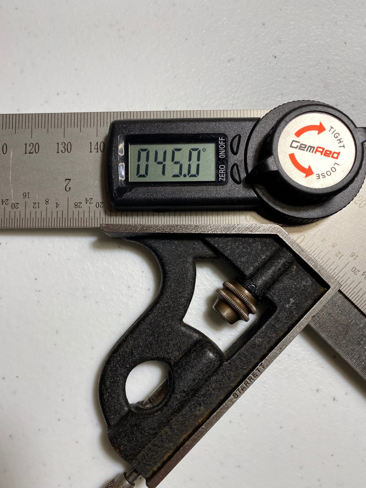 GemRed 82305 Digital Angle Finder Protractor Stainless Steel 7inch 200mm customer photo 2