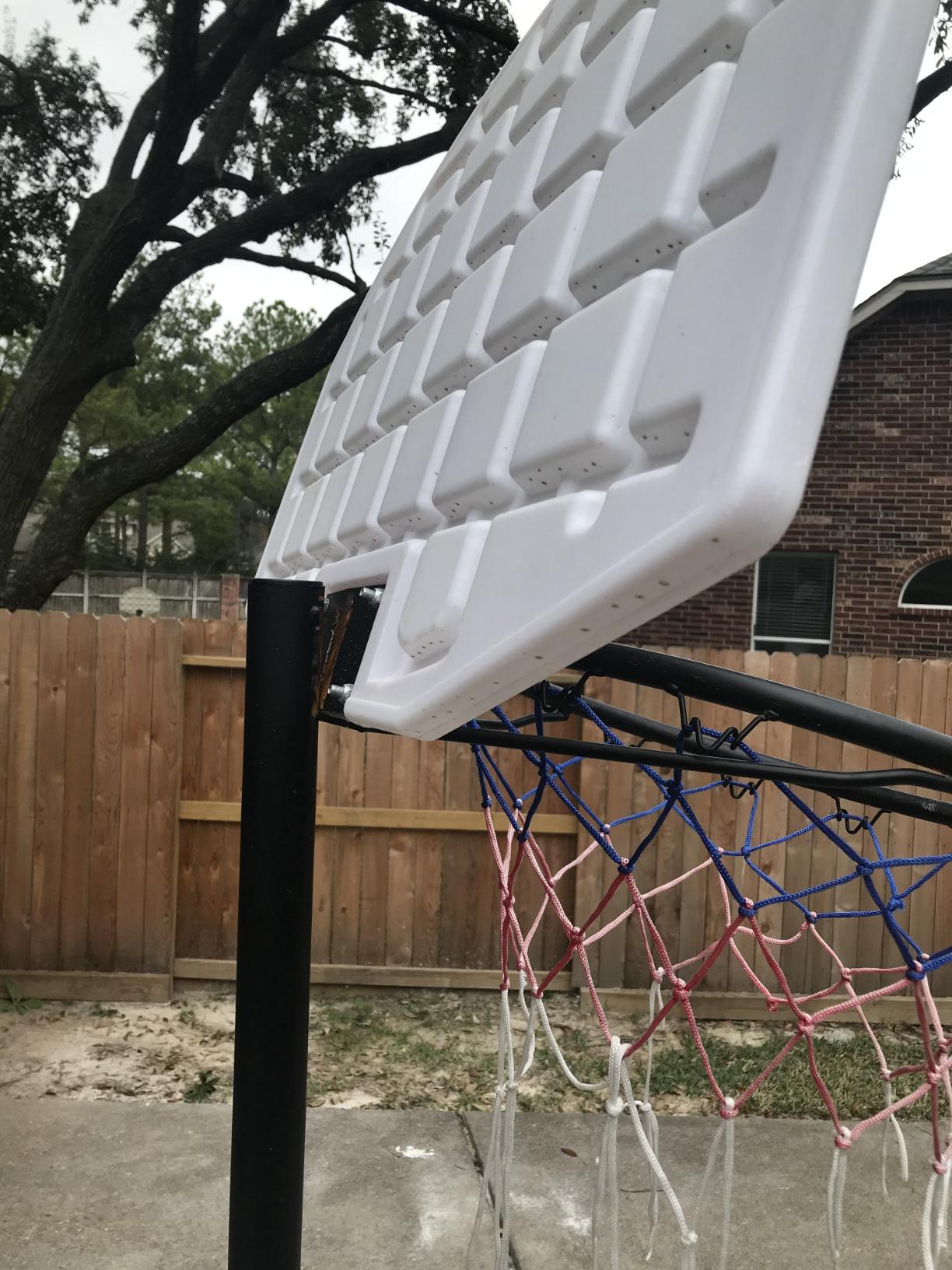Giantex Portable Basketball Hoop with Wheels, 5.8-6.8 Ft Adjustable 28 Inch Backboard Basketball Goal, Height Adjustable Youth Junior Kids Basketball Hoop for Outdoor Indoor Driveway Garage customer photo 1