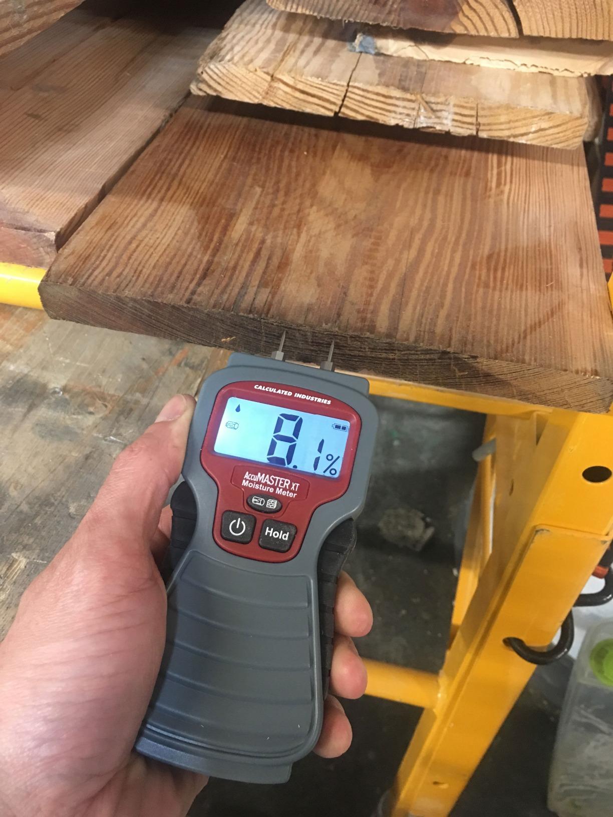 Calculated Industries 7440 AccuMASTER XT Digital Moisture Meter | Handheld |Pin Type | Backlit LCD Display | Detects Leaks, Damp and Moisture in Wood, Walls, Ceilings, Carpet and Firewood customer photo 1