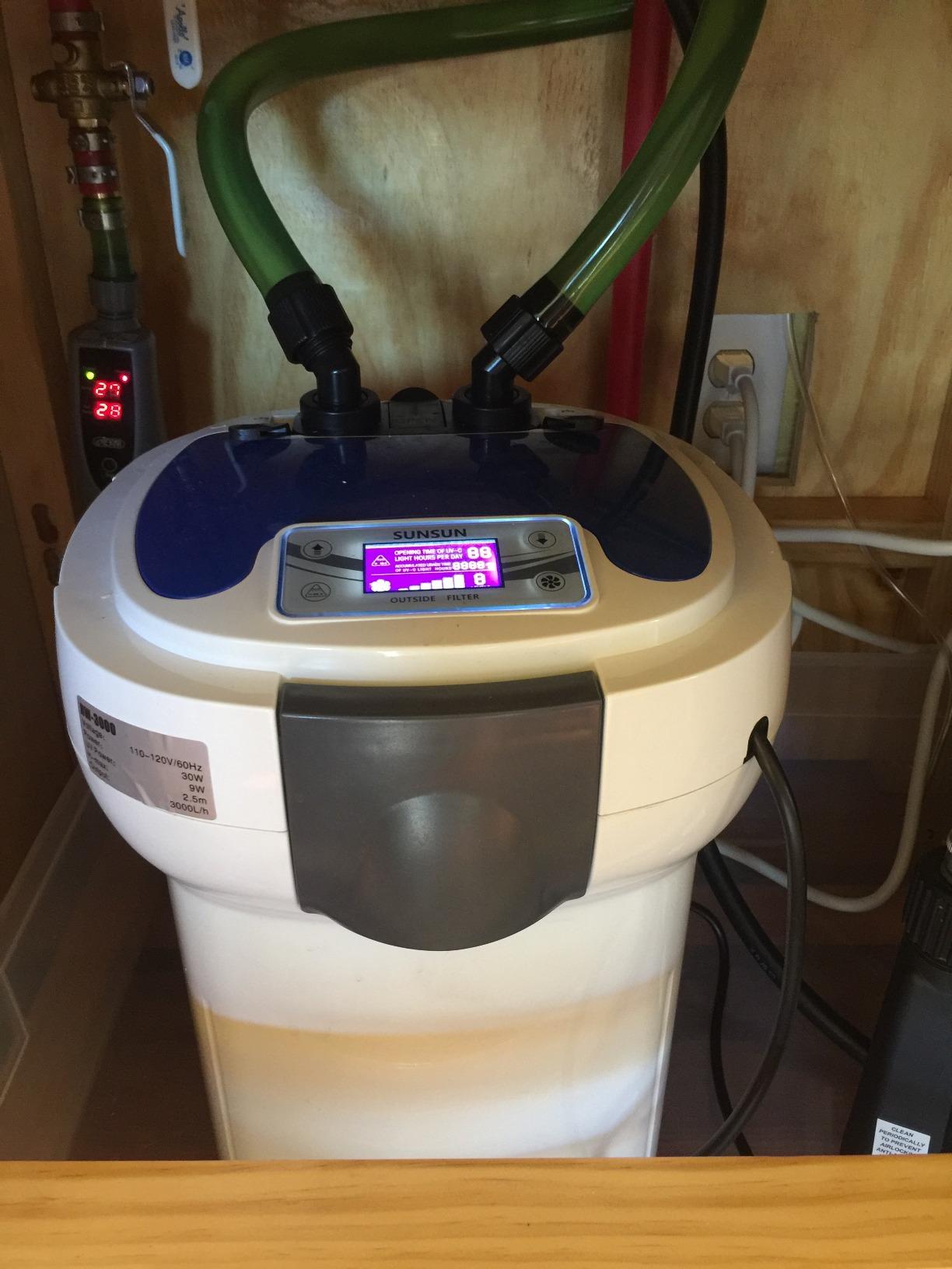 SunSun HW-3000 UV 9W 5-Stage External Canister Filter 793gph, White customer photo 2