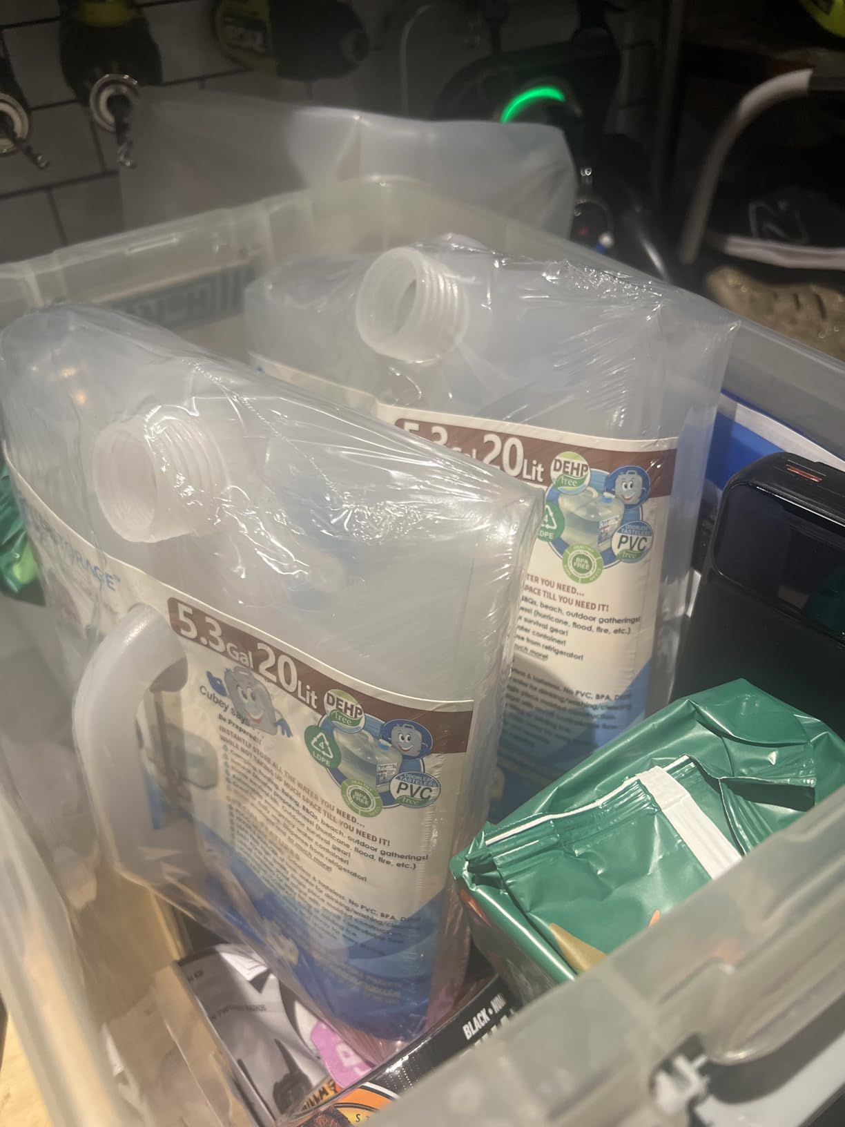 WaterStorageCube Collapsible Water Container with Spigot (5.3 Gal (1-Pack)) customer photo 2
