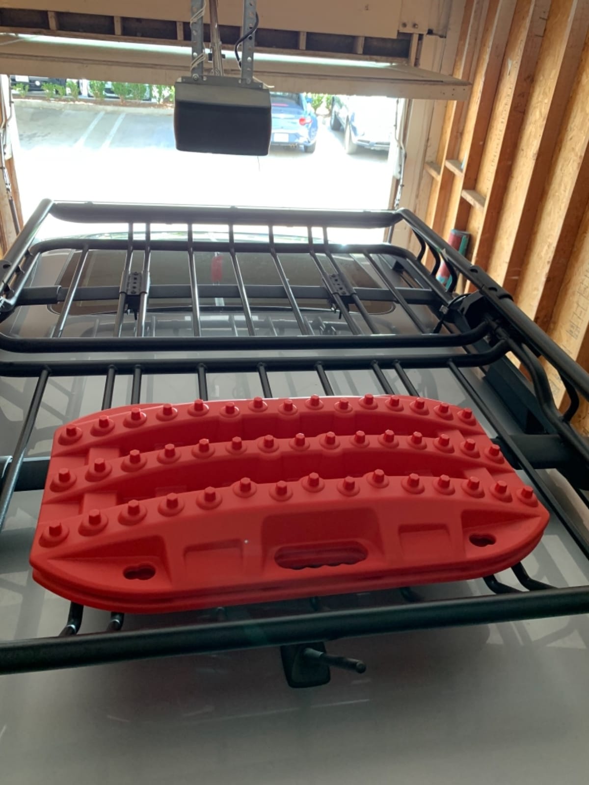 BUNKER INDUST Off Road Traction Boads, 2 Pcs Short Recovery Track Traction Mats for 4WD Mud, Sand, Snow Ramps-Red Tire Traction Tool (Without Strap) customer photo 2