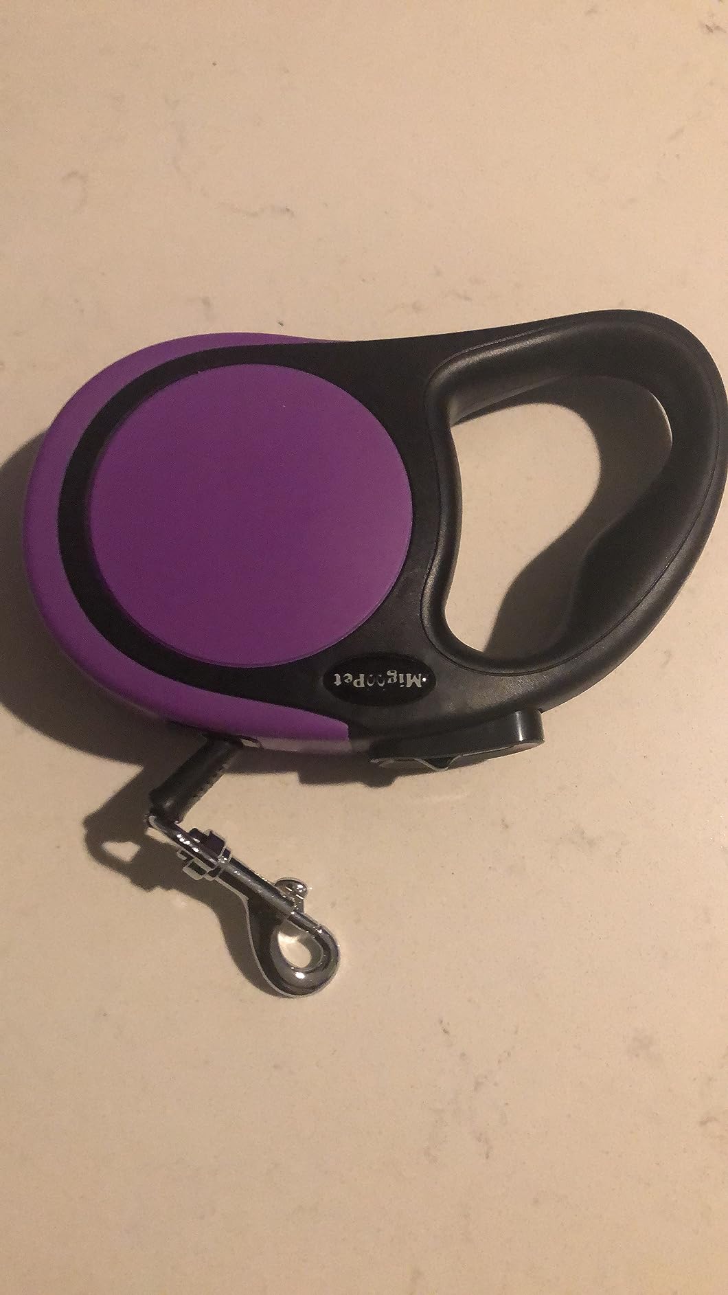Heavy Duty Retractable Dog Leash-16ft Strong & Durable Walking Leash for S to L Dogs up to 45/115 lbs, Upgraded Lock System, Non Slip Grip, Tangle Free (Purple, Small/Medium) customer photo 1