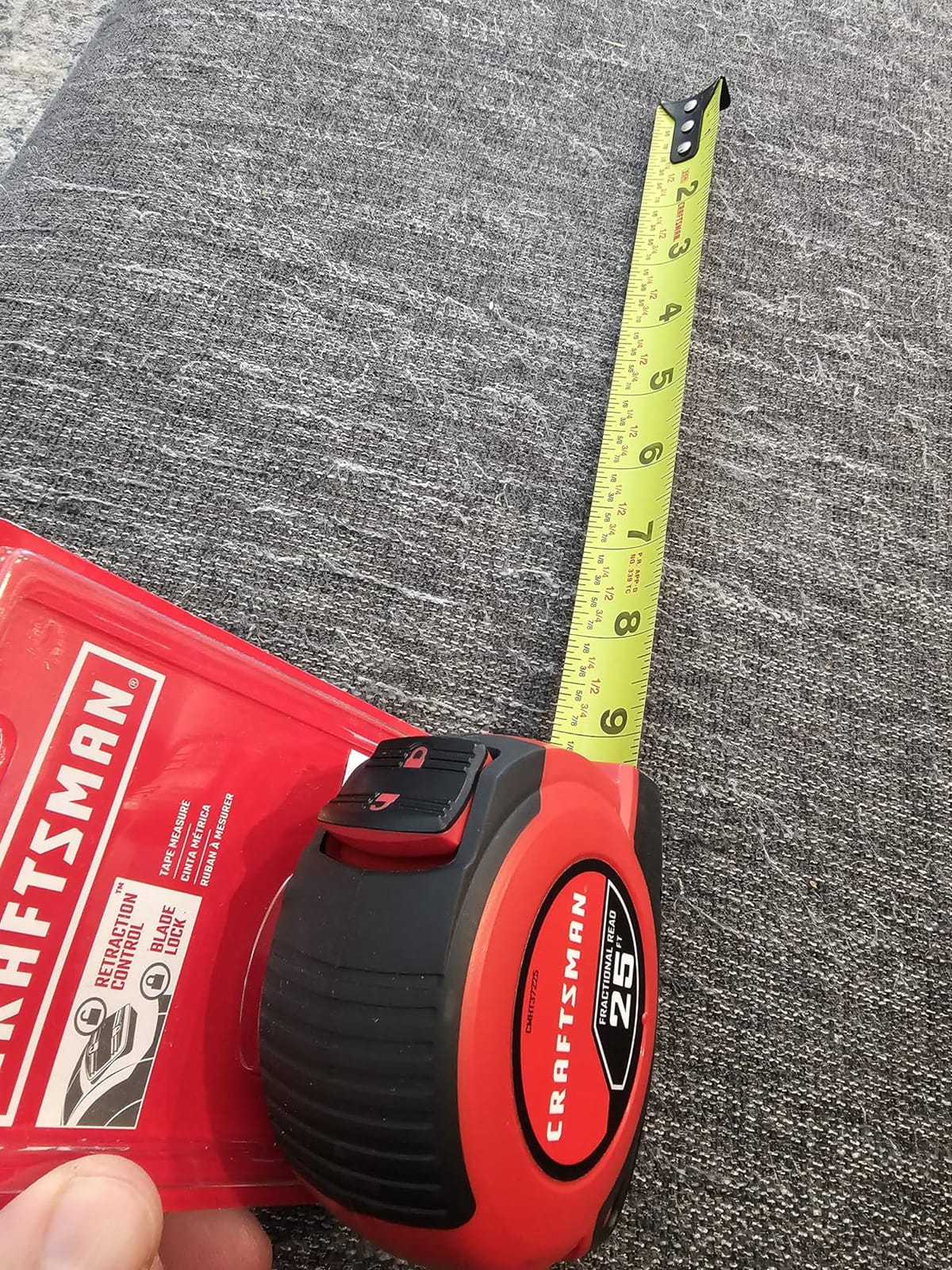 CRAFTSMAN 25-Ft Tape Measure with Fraction Markings, Retractable, Self-Locking Blade (CMHT37225) customer photo 2