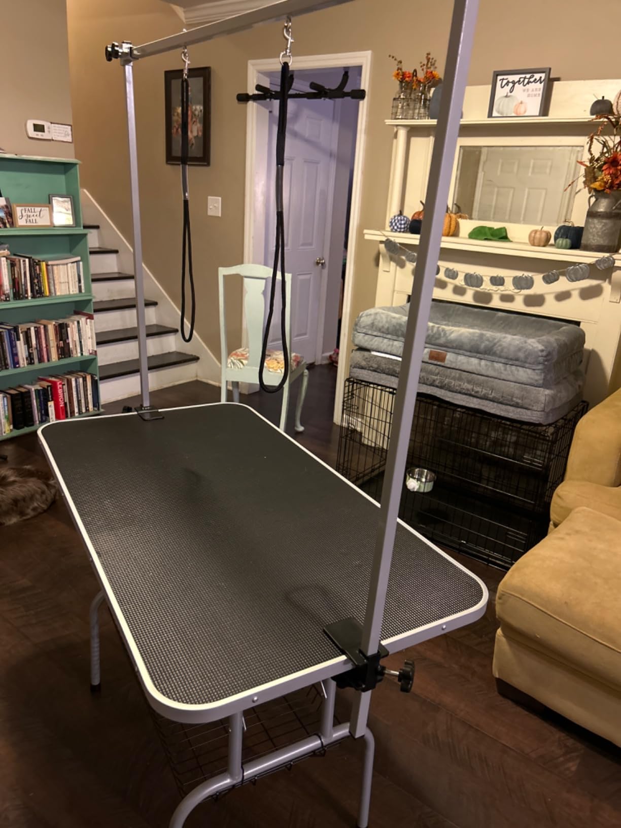 Yaheetech 46'' Dog Grooming Table for Large Medium Dogs at Home, Black customer photo 2