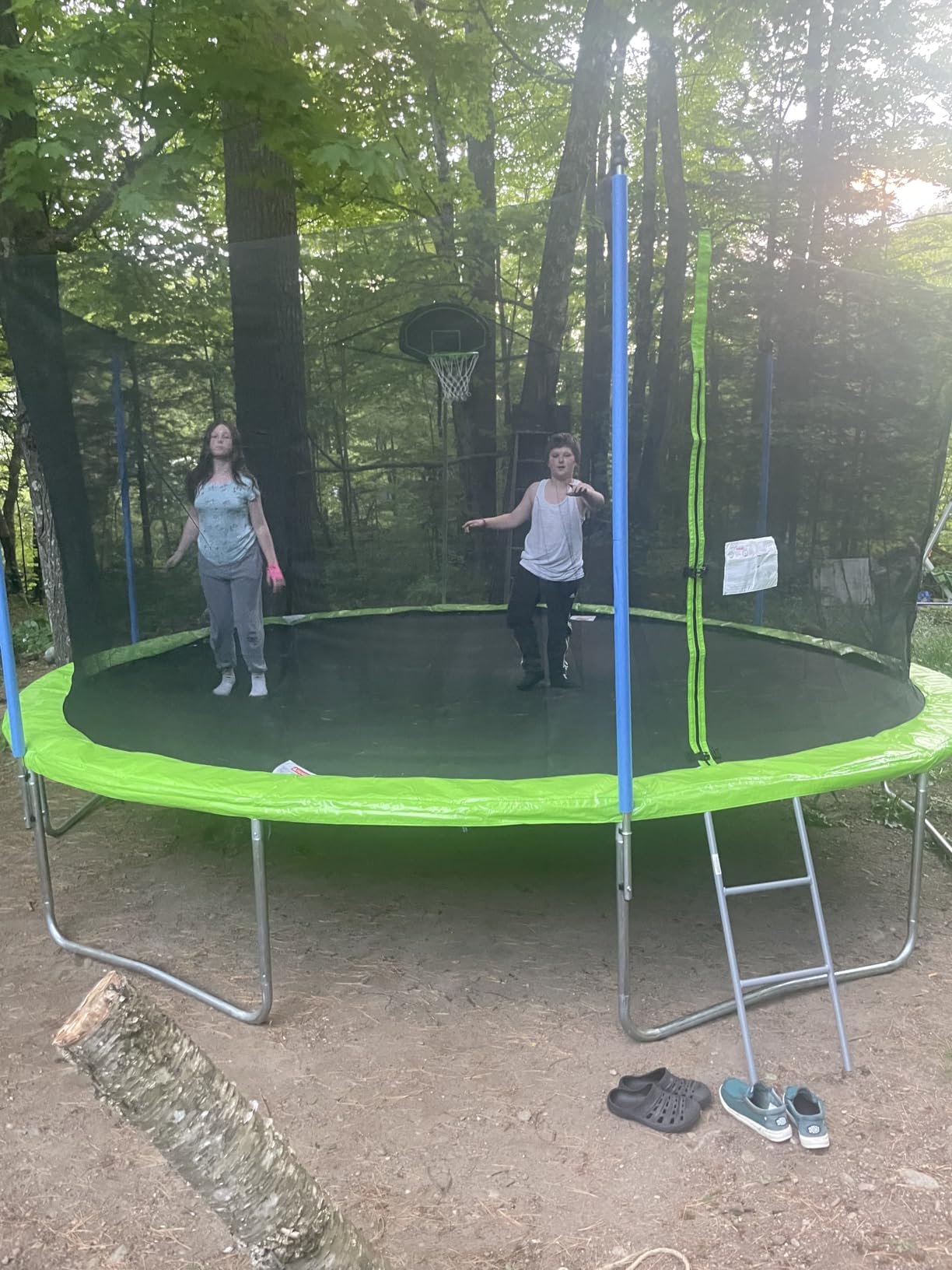 1500LBS 16FT Outdoor Trampoline with Basketball Hoop for Youth & Adult customer photo 2