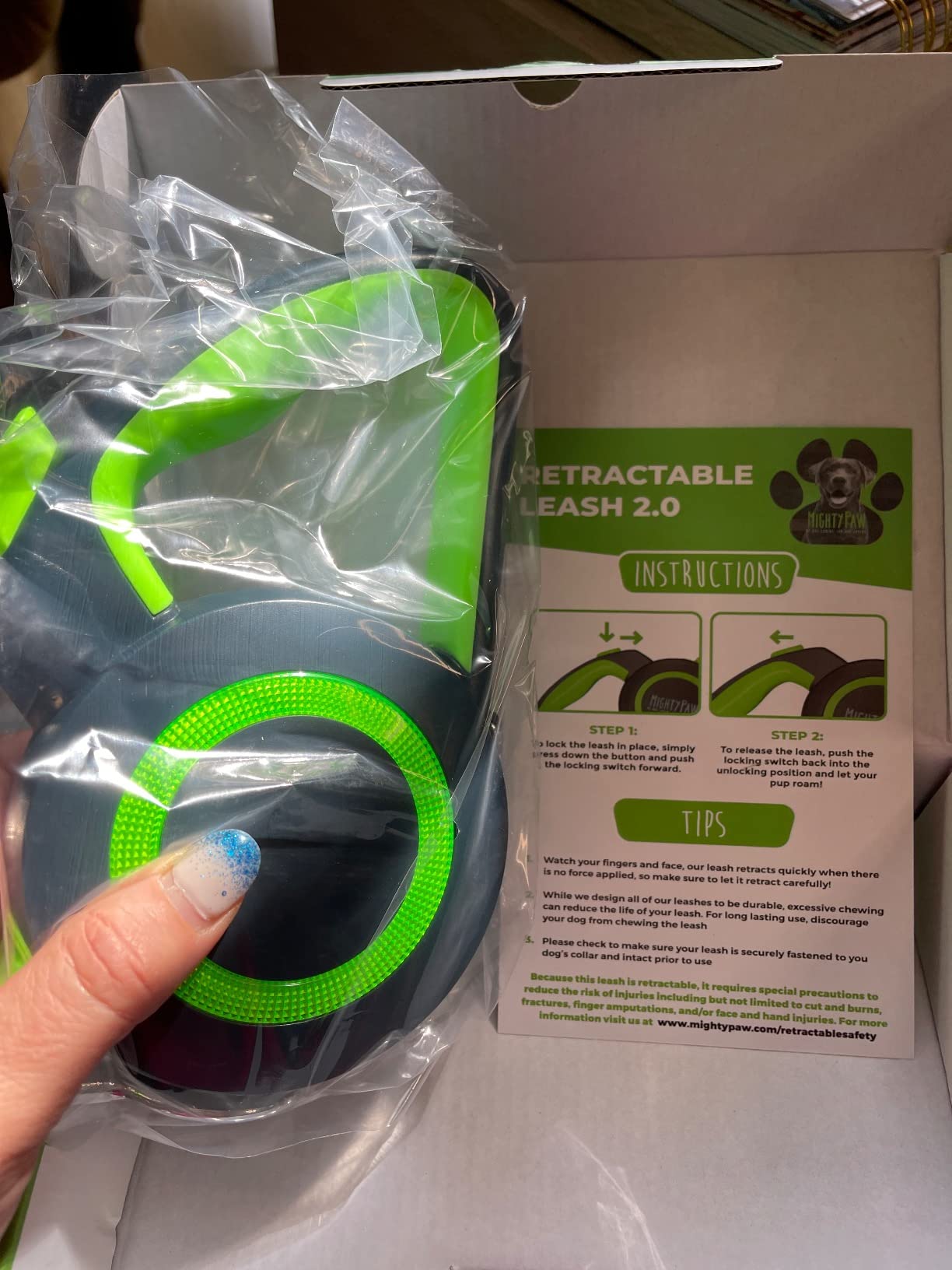 Mighty Paw Retractable Dog Leash, Heavy Duty for Small, Medium & Large Dogs customer photo 2
