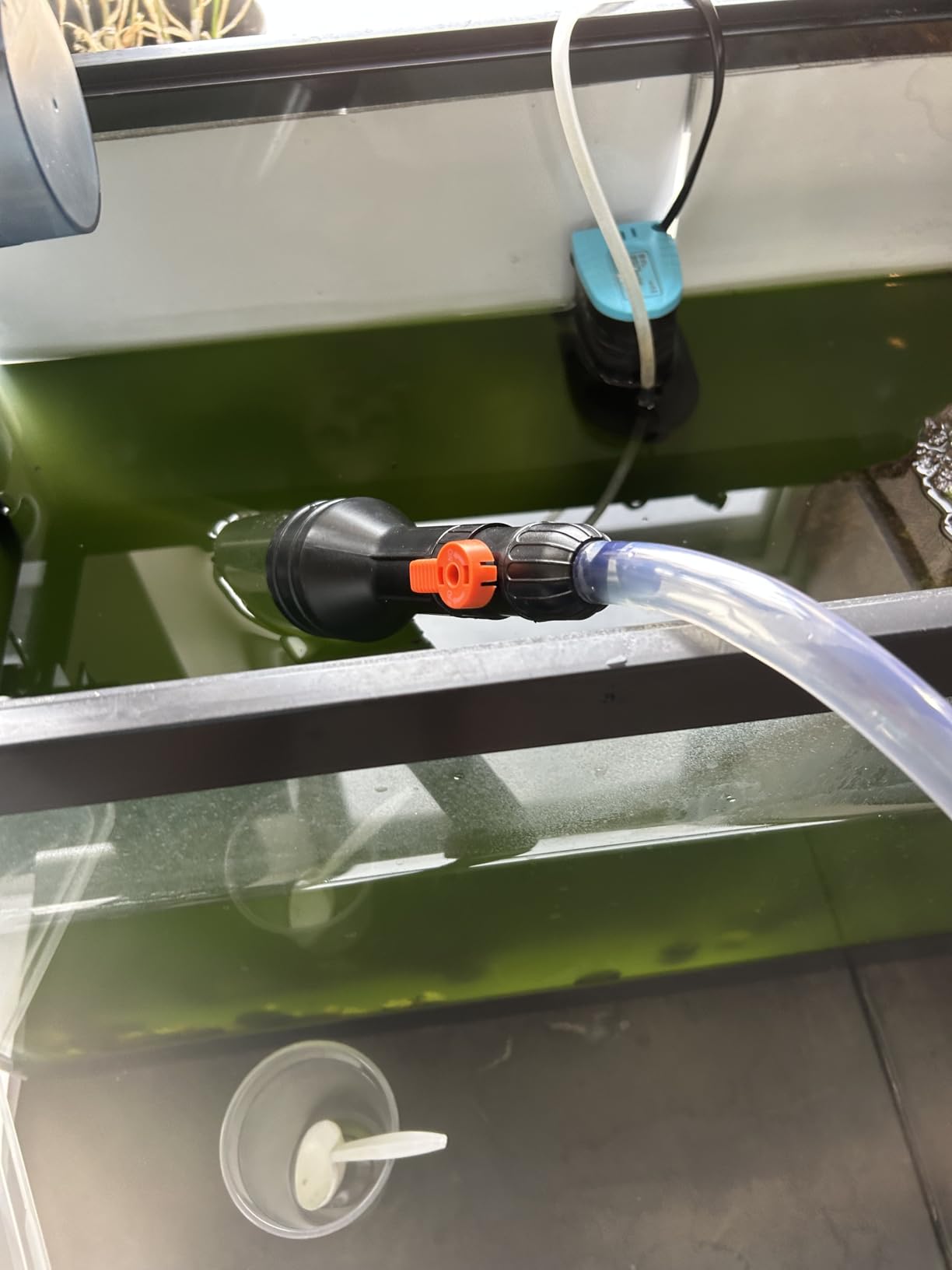 enomol Gravel Vacuum for Aquarium Water Changer Fish Tank Cleaning Tools,Siphon Universal Quick Pump Aquarium Water Changing (50ft) customer photo 2