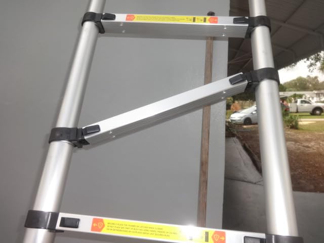 Telescoping Extension Ladder 14.5 FT, Folding Aluminum Ladders customer photo 1