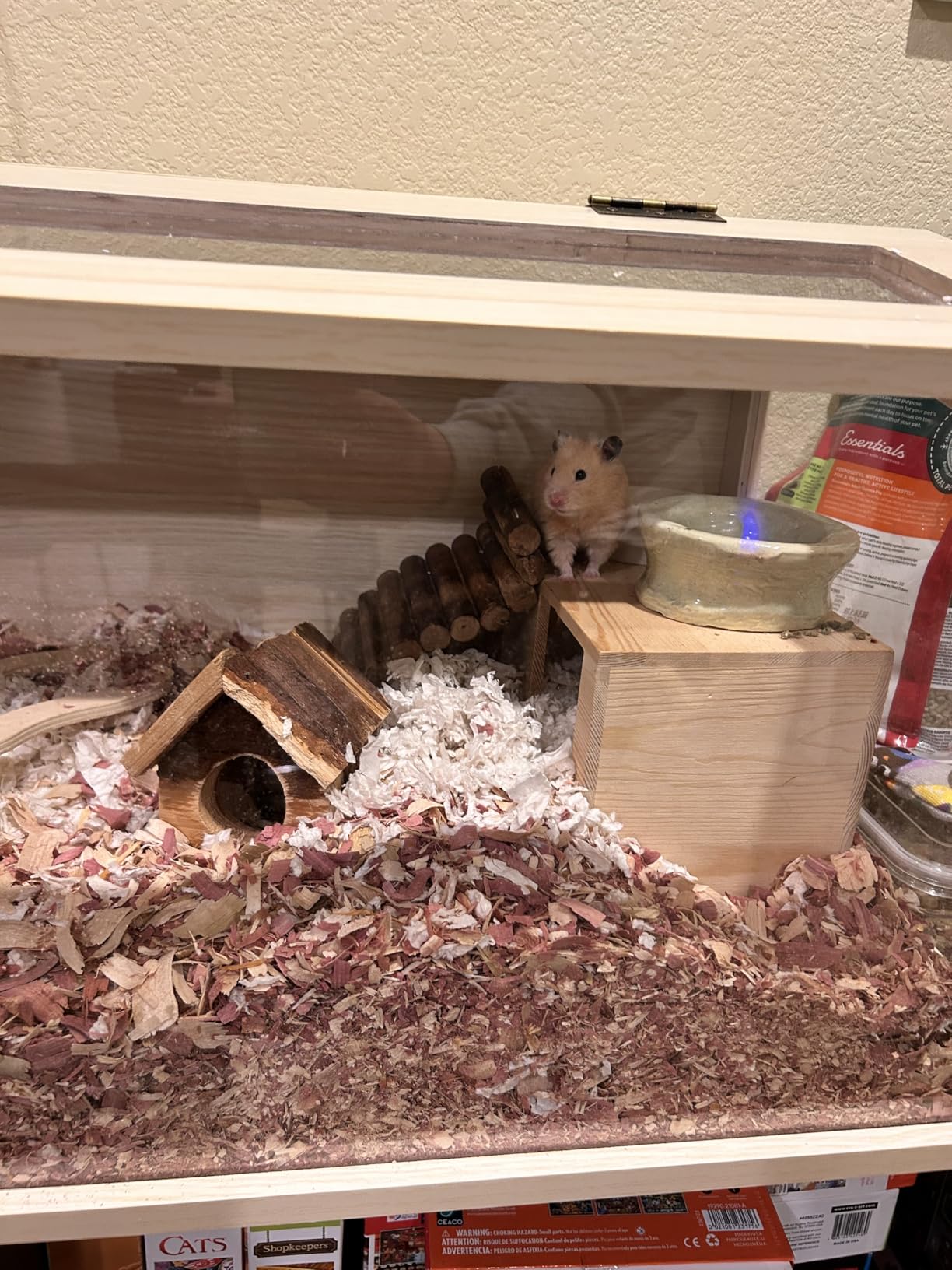 Hamster Cage Chewproof, Large Hamster Cages and Habitats, Openable Top with Acrylic Sheets, Solid Built customer photo 1