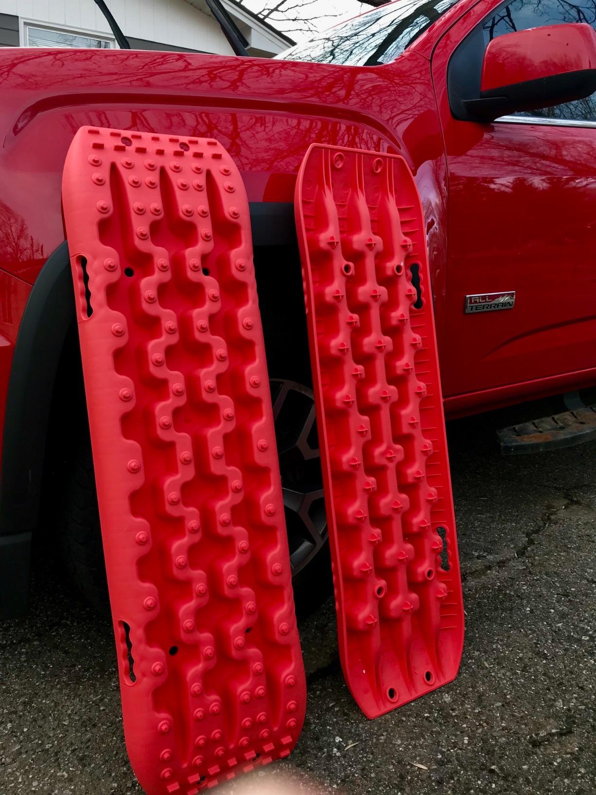 ALL-TOP Recovery Traction Boards, 2PCS & Mounting Kit, Reinforced Off Road Bendable Tire Friction Tracks (3rd Gen,Orange) customer photo 2