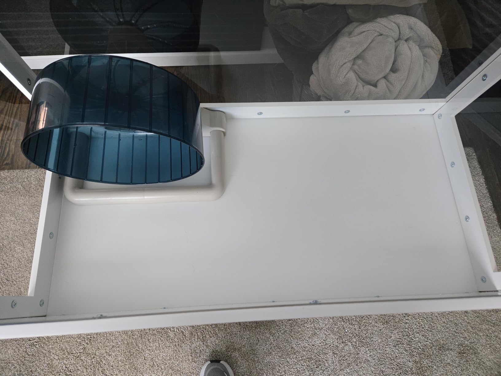 GDLF Hamster Cage with Acrylic Panels and Storage, 39.5 x 19.7 Inch customer photo 1