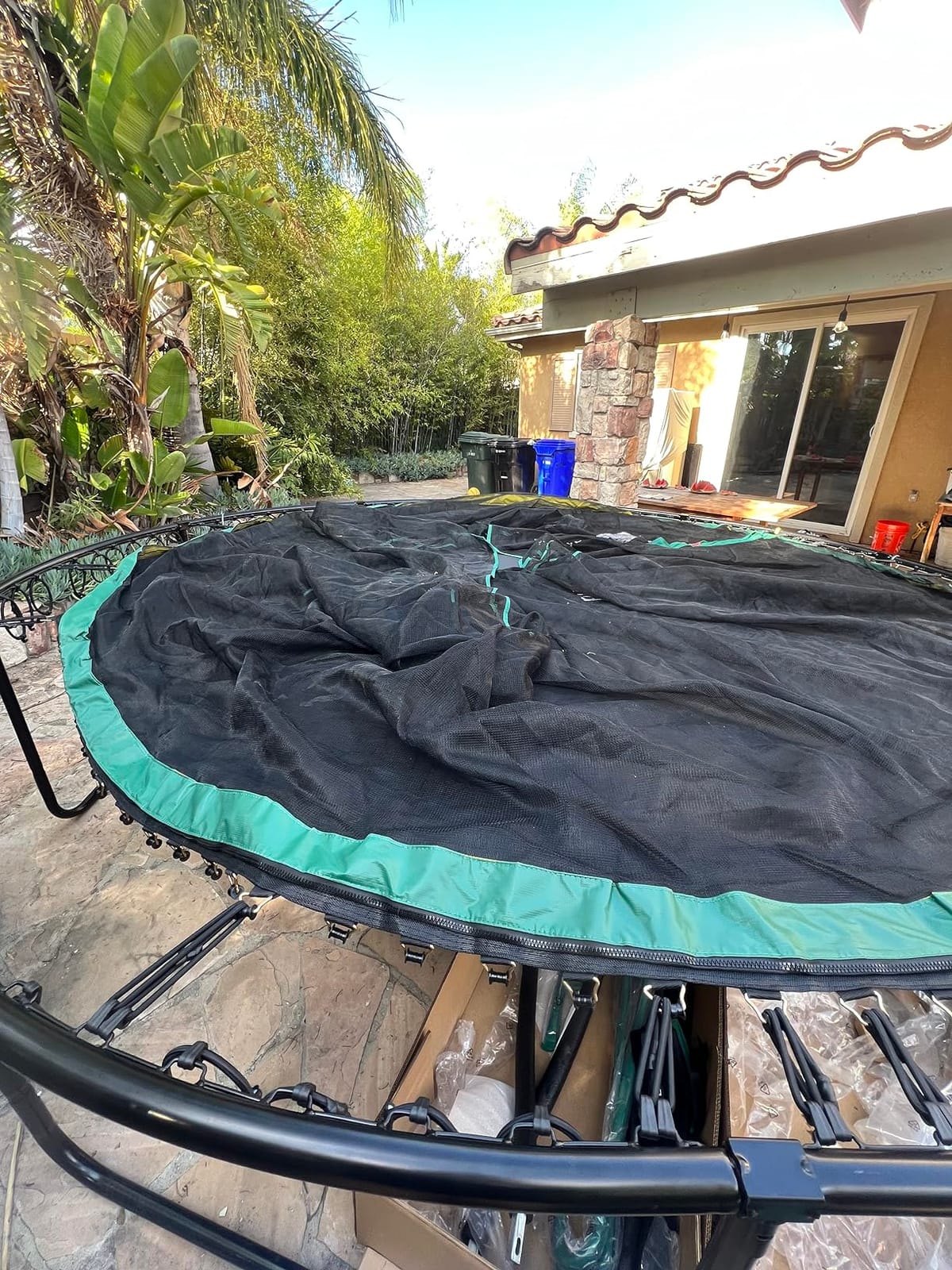 SkyBound 14 FT 12 FT 10FT 8FT 6FT Springless Trampoline for Kids and Adults - Recreational Trampolines with AntiRust Coating - Bungee Cords Outdoor Trampoline for Kids - No-Gap Design Zipper System customer photo 2