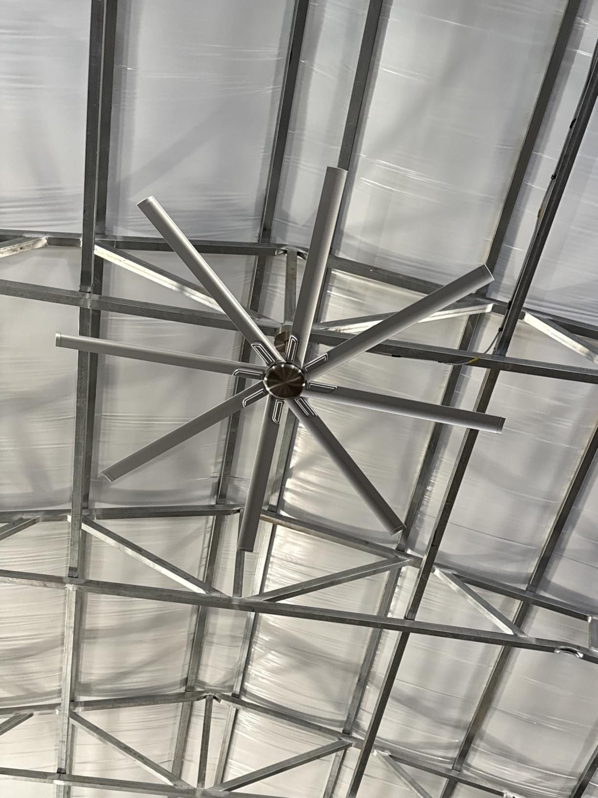 ZMISHIBO 96 Inch Industrial Ceiling Fan without Light, 8 Aluminum Blades customer photo 2