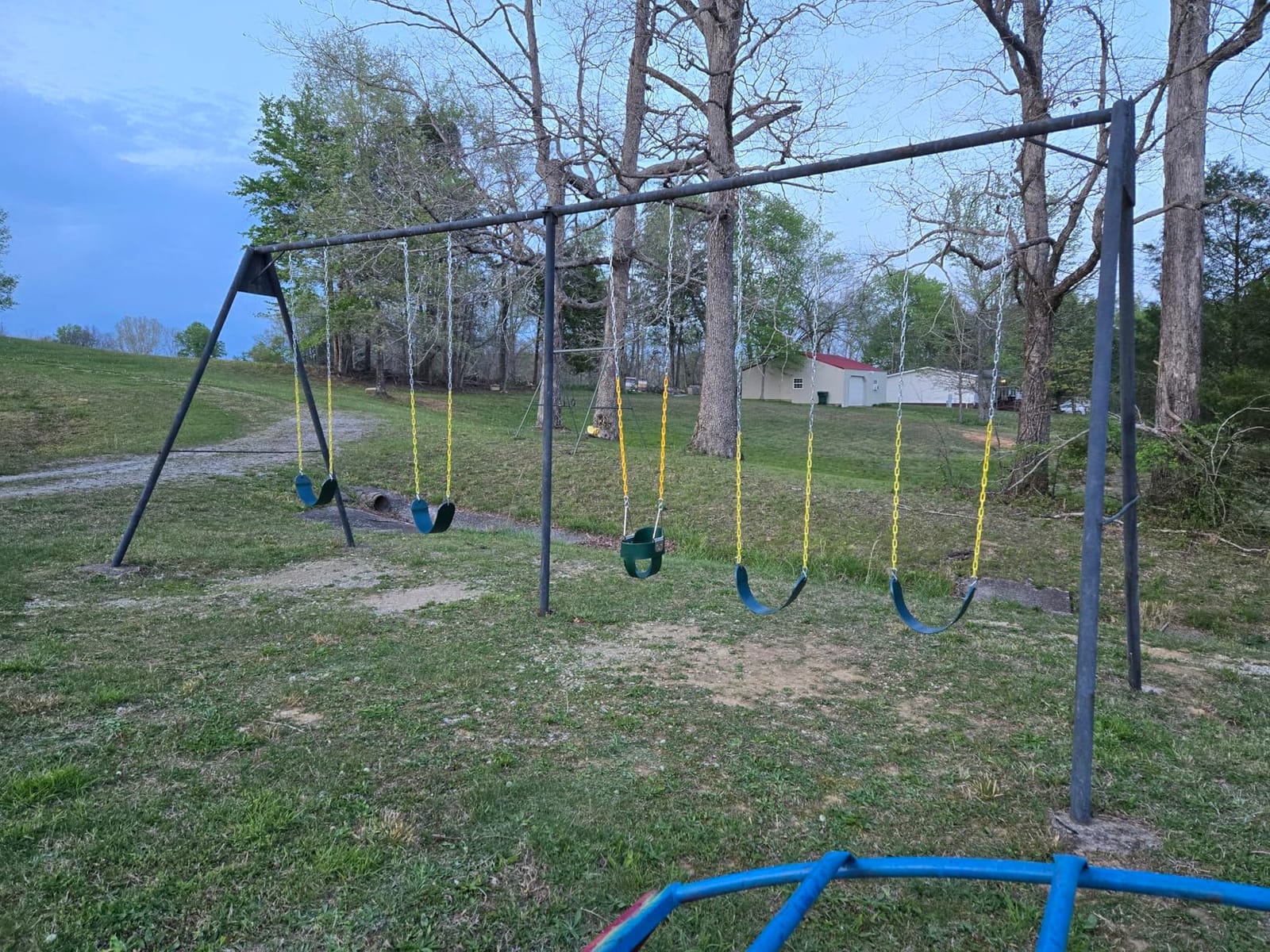 DECORLIFE Toddler Swing, Baby Swing Outdoor –High Back Full Bucket Swing Set, 330lb Capacity, Safety Design, Plastic-Coated Chains and Quick-Snap Carabiners for Backyard, Playground customer photo 1