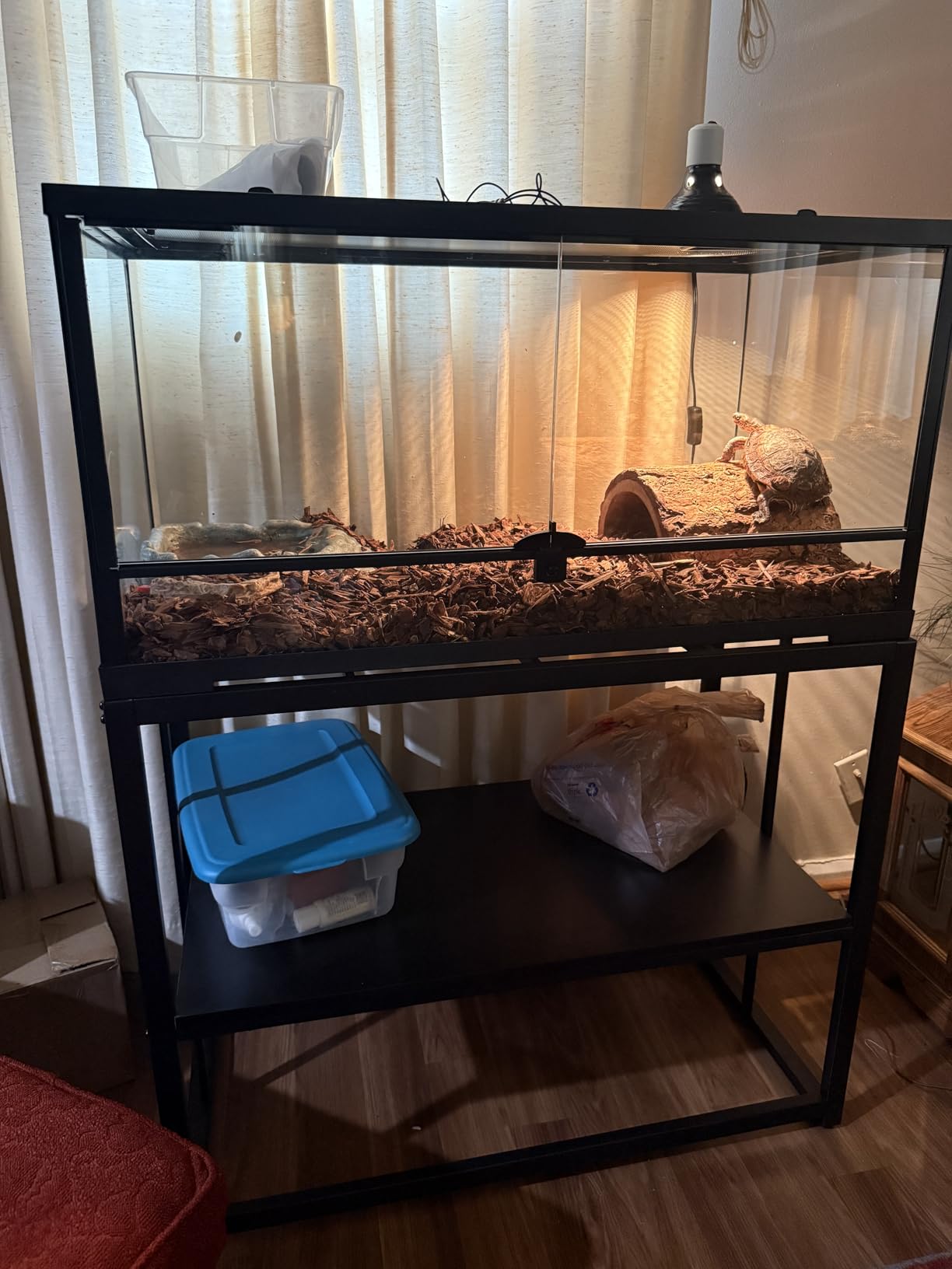 55-75 Gallon Fish Tank Stand, Aquarium & Terrarium Stand for Home Office customer photo 1