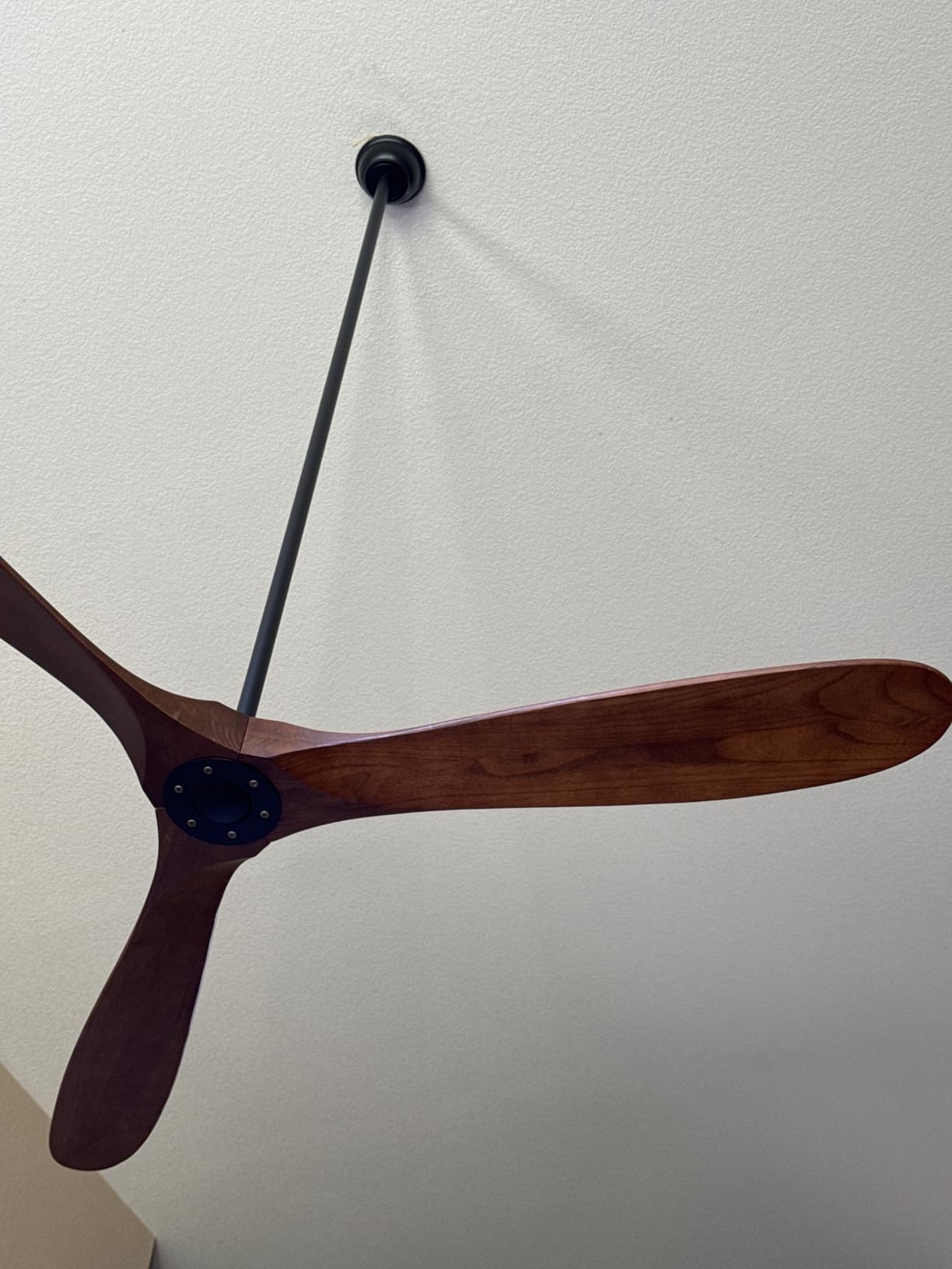 Haipeel Wood Ceiling Fans without Lights, 84 Inch Extra Large Ceiling Fan no Light with Remote, High CFM Indoor Outdoor Ceiling Fan no Light 3 Blade Propeller for Patios Farmhouse Garage, Dark Walnut customer photo 2