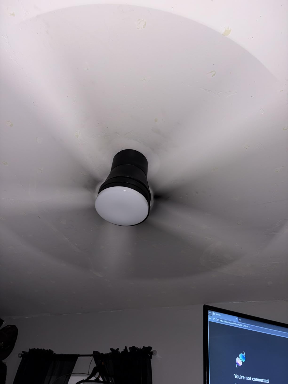 Rayqueen 84 Inch Brushed Nickel Ceiling Fans with Lights and Remote,Downrod customer photo 2