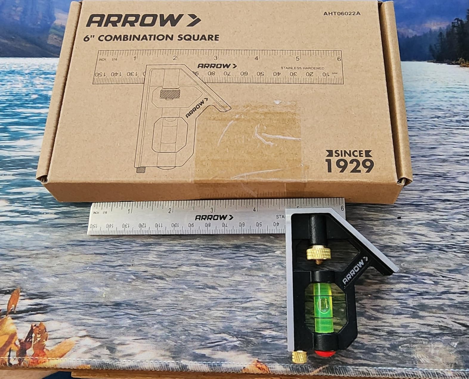 Arrow Combination Square, 12-Inch Combo Square with Bubble Level customer photo 1