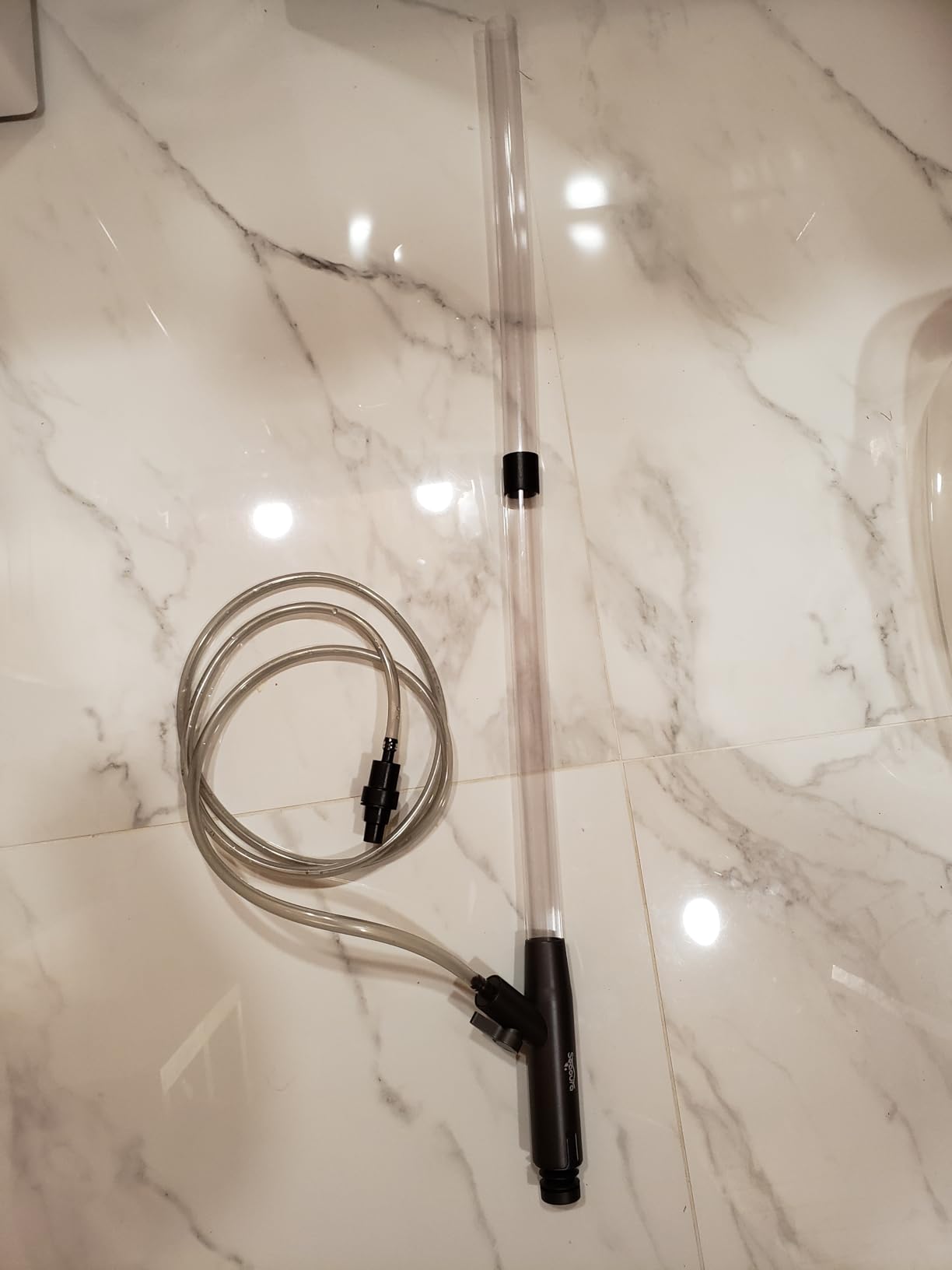 SEAOURA Aquarium Vacuum Gravel Cleaner Adjustable Fish Tank Siphon Cleaner customer photo 1