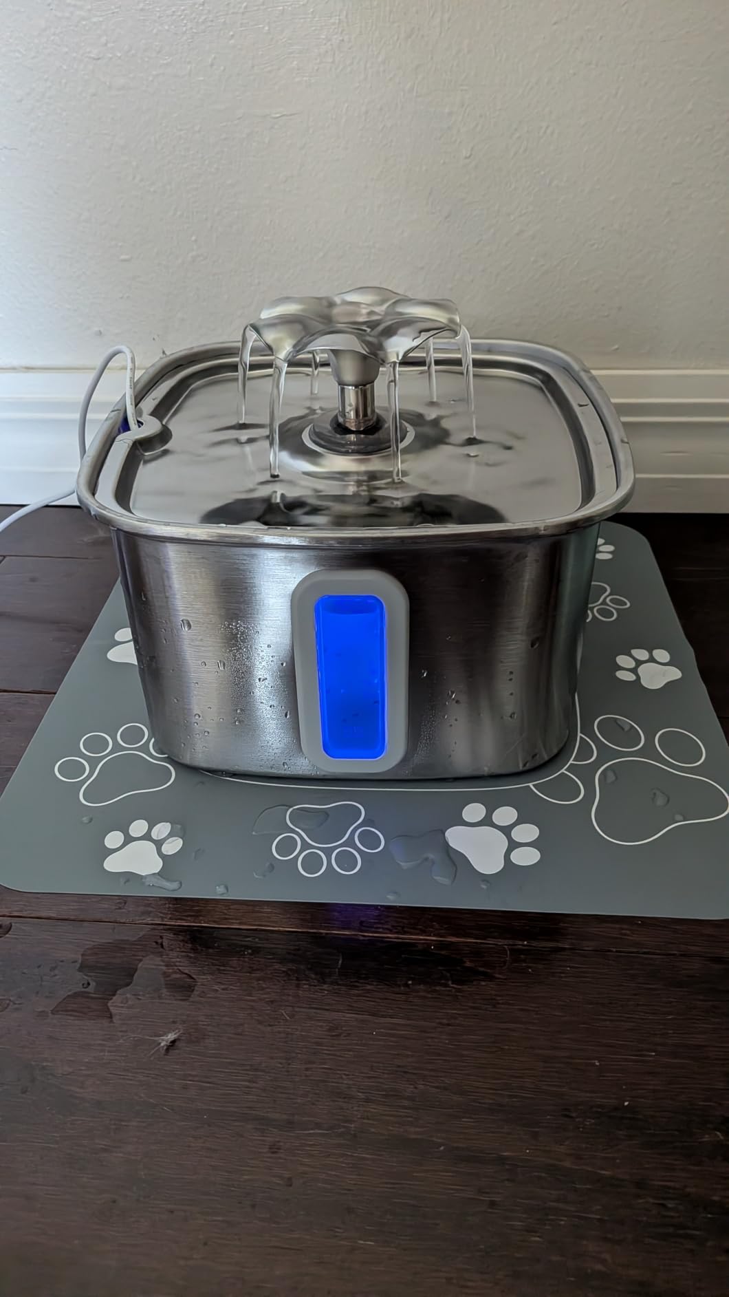 Veken Innovation Award Winner Stainless Steel Cat Water Fountain, 108oz, C1 customer photo 2