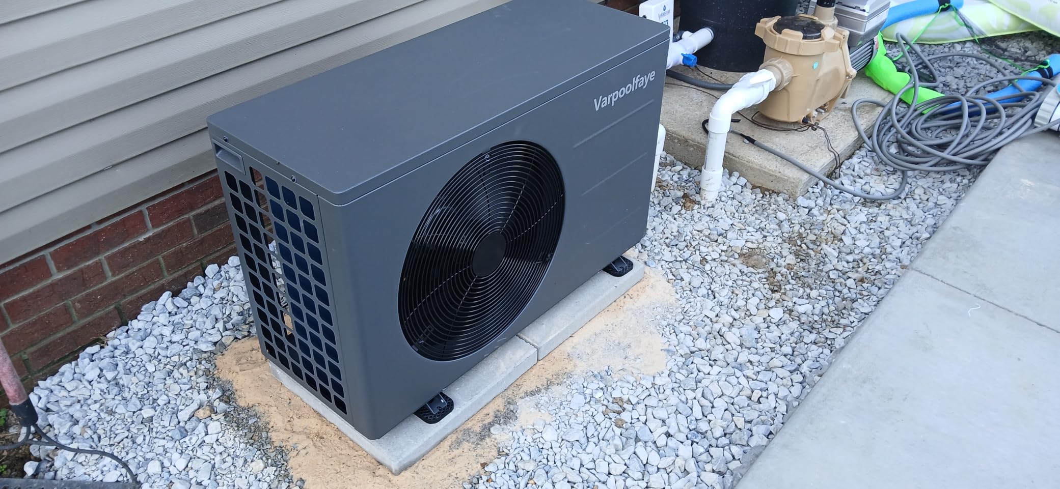 90,000 Btu Inverter Pool Heat Pump for Inground Pools 220V customer photo 1