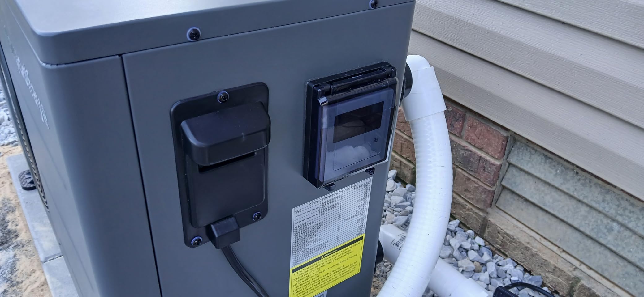 90,000 Btu Inverter Pool Heat Pump for Inground Pools 220V customer photo 2