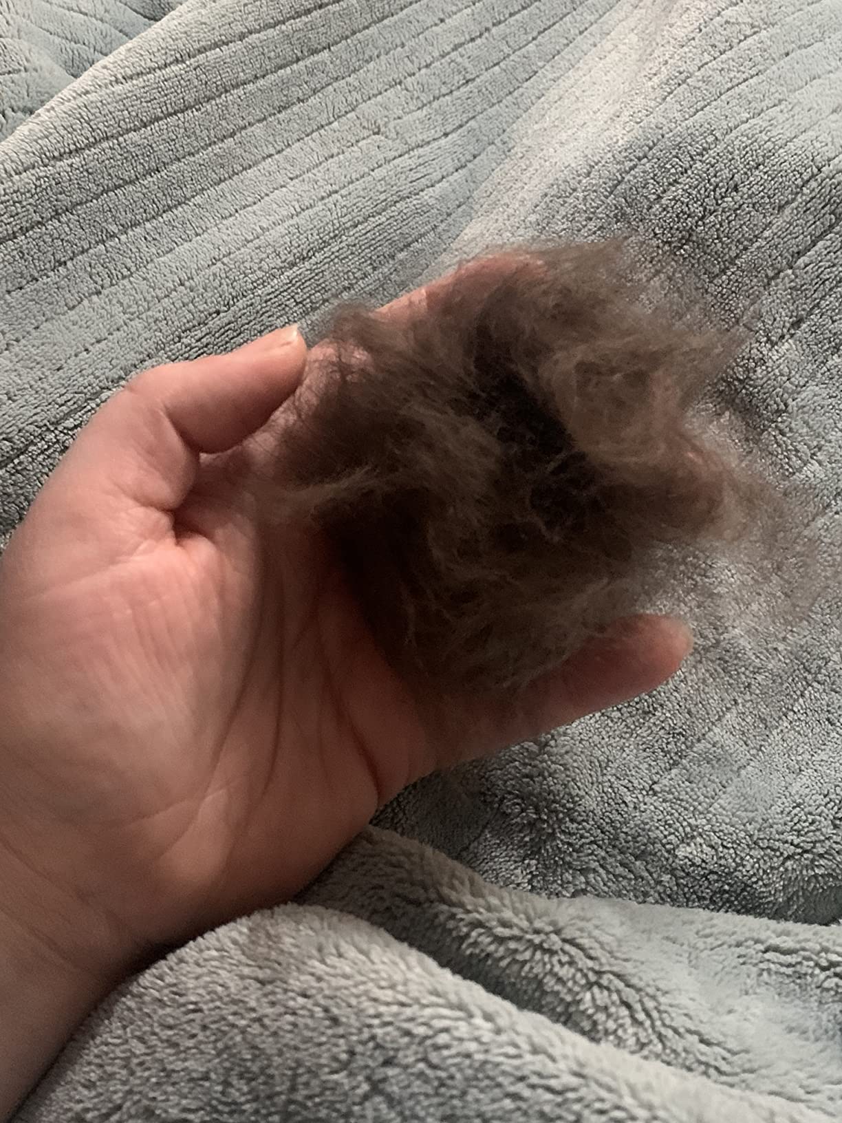 Self-Cleaning Deshedding Dog Cat Brush, Thick Double Coat Undercoat Rake customer photo 2