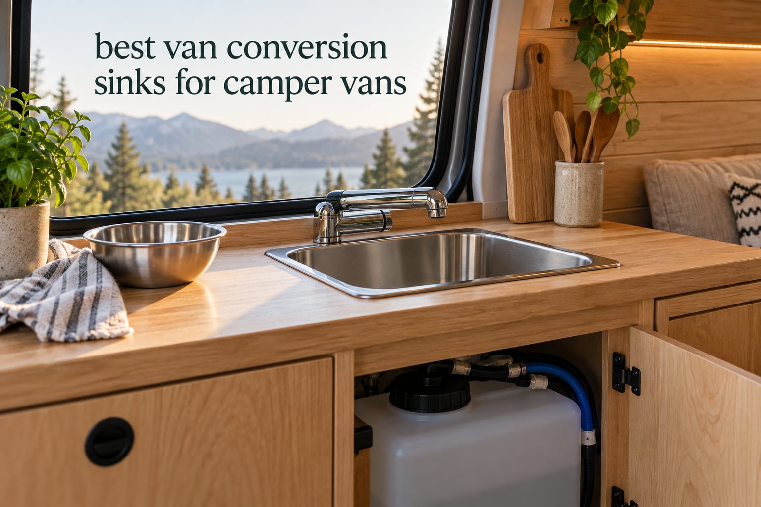 best van conversion sinks for camper vans