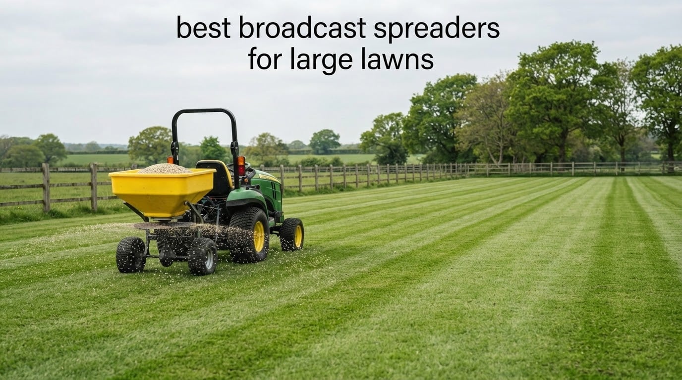 best broadcast spreaders for large lawns
