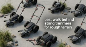 best walk behind string trimmers for rough terrain
