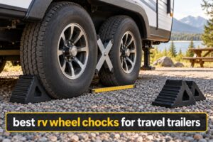 best rv wheel chocks for travel trailers