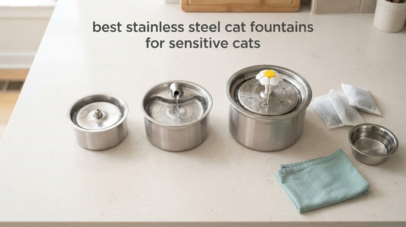 best stainless steel cat fountains for sensitive cats