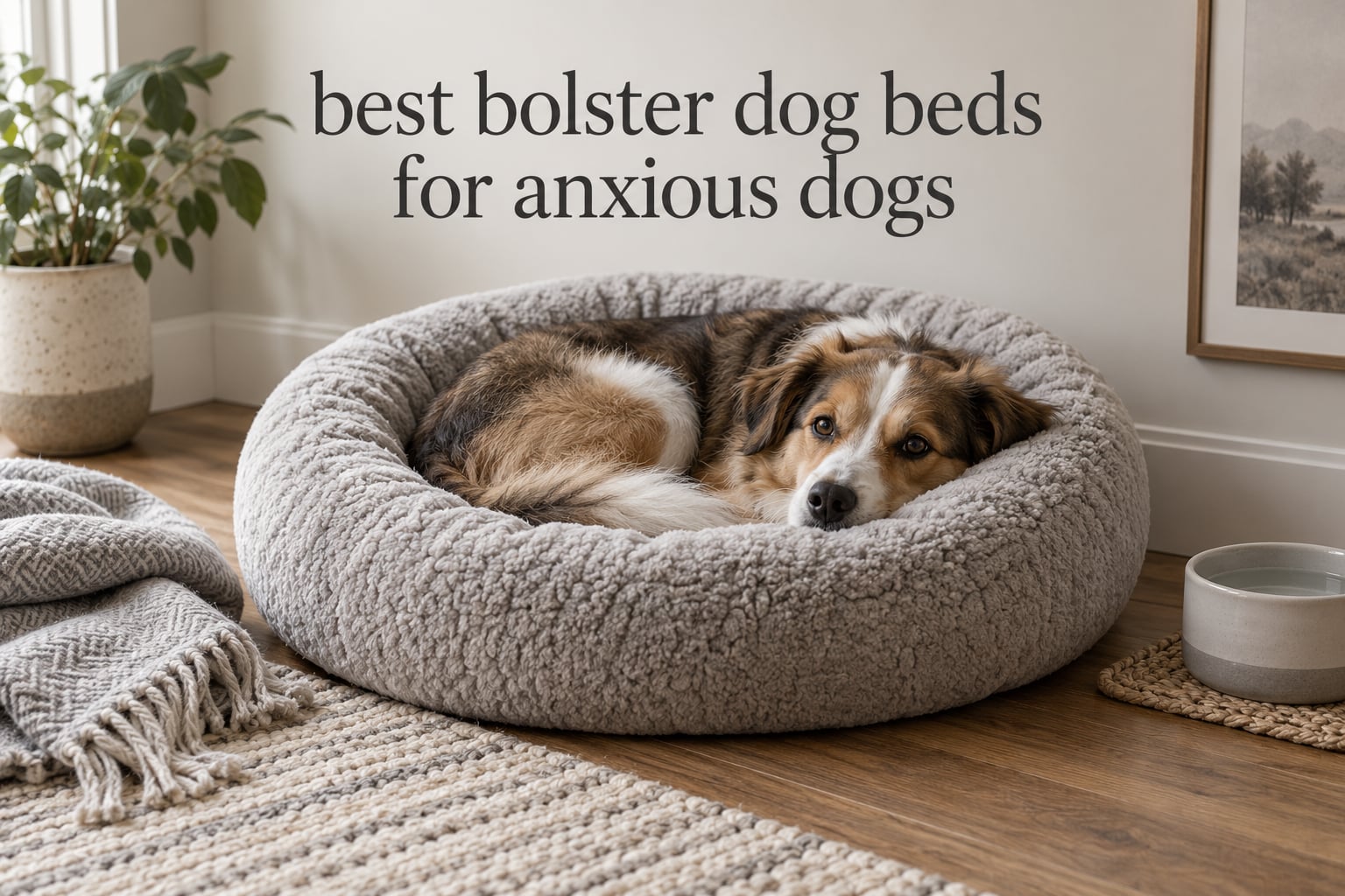 best bolster dog beds for anxious dogs