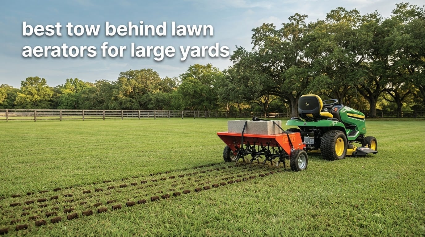 best tow behind lawn aerators for large yards