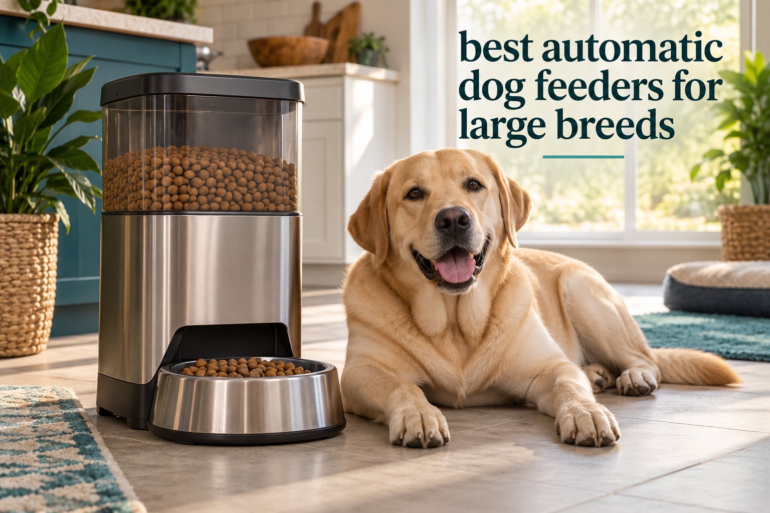 best automatic dog feeders for large breeds