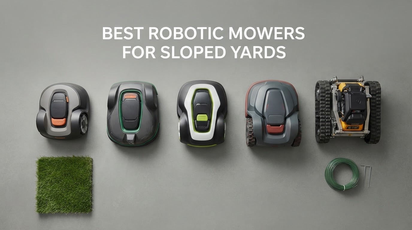 best robotic mowers for sloped yards