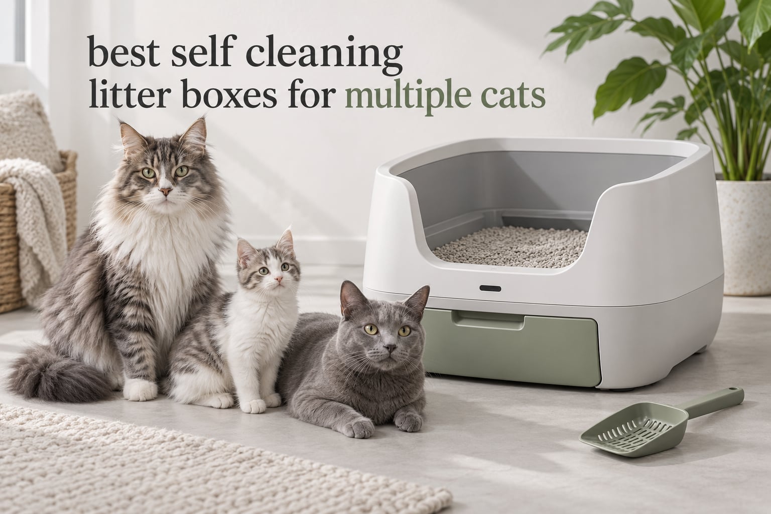 best self cleaning litter boxes for multiple cats