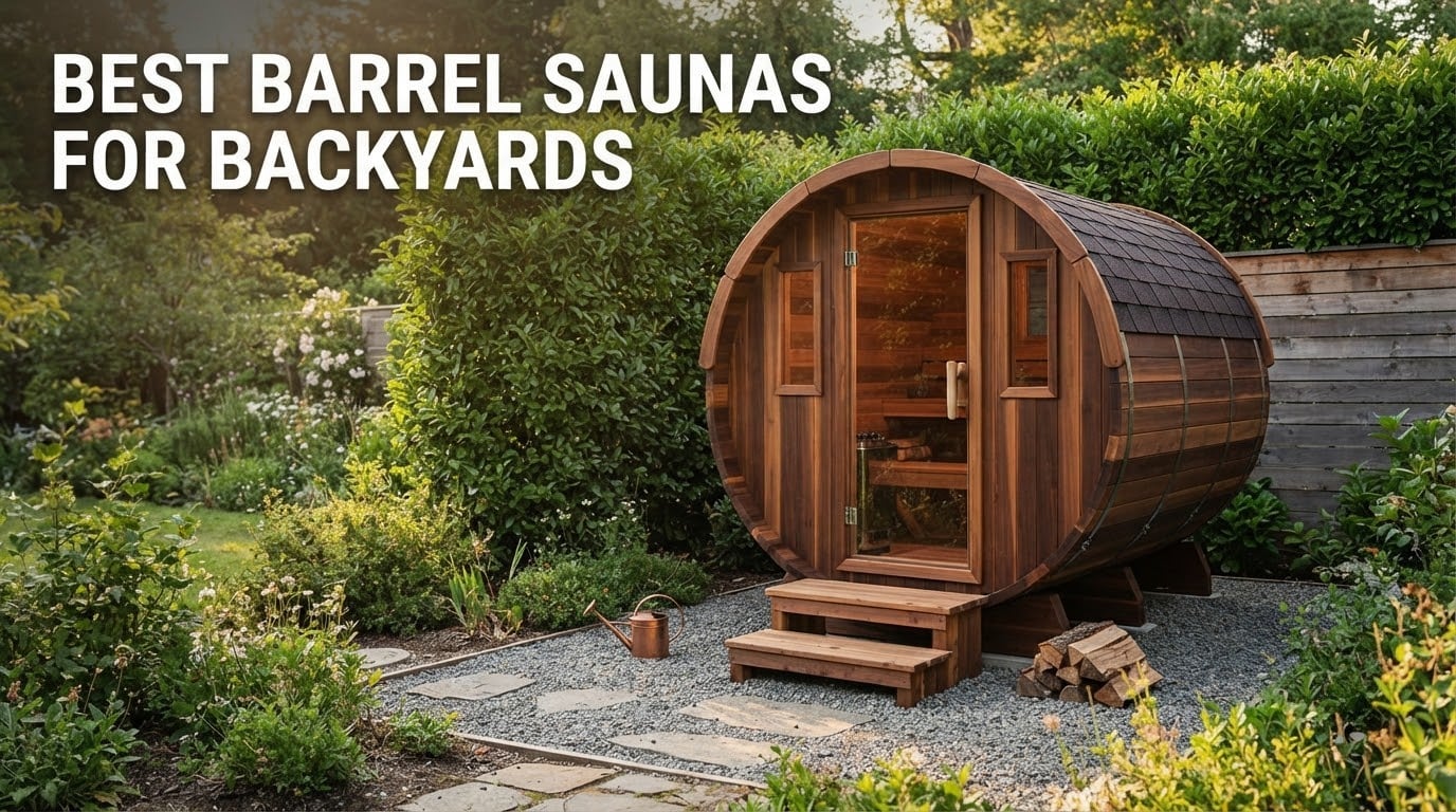 best barrel saunas for backyards